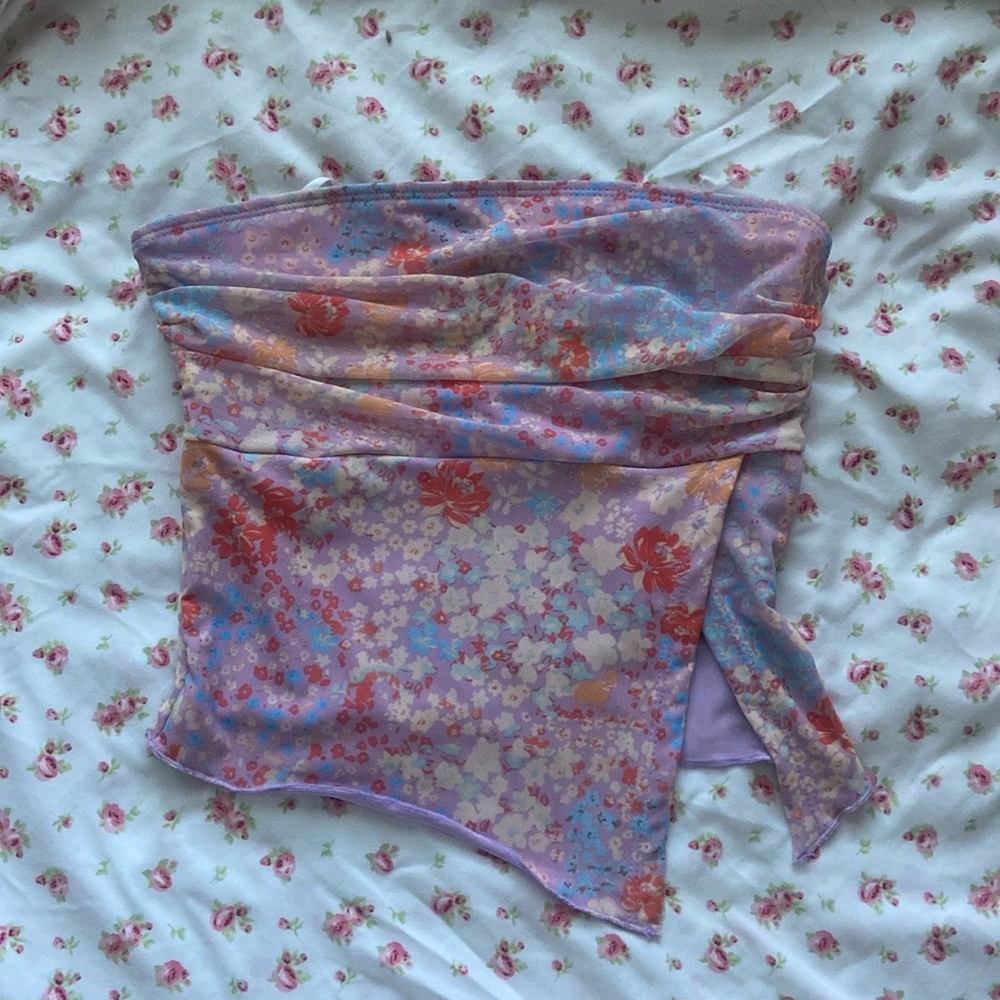 Asymmetrical tube top